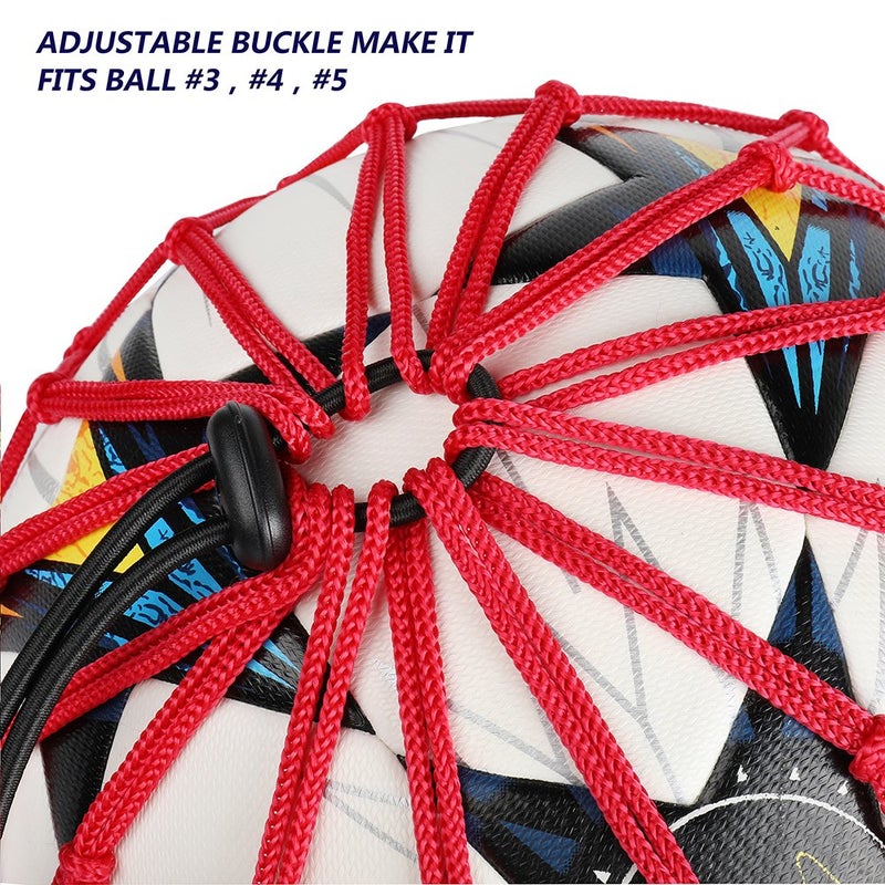 PodiuMax Hands-Free Soccer Kick/Throw Trainer, New Ball Locked Net Design, Adjustable Waist Belt & Cord Suit for All Levels (Fits Ball Size 3, 4, 5) - Image 2